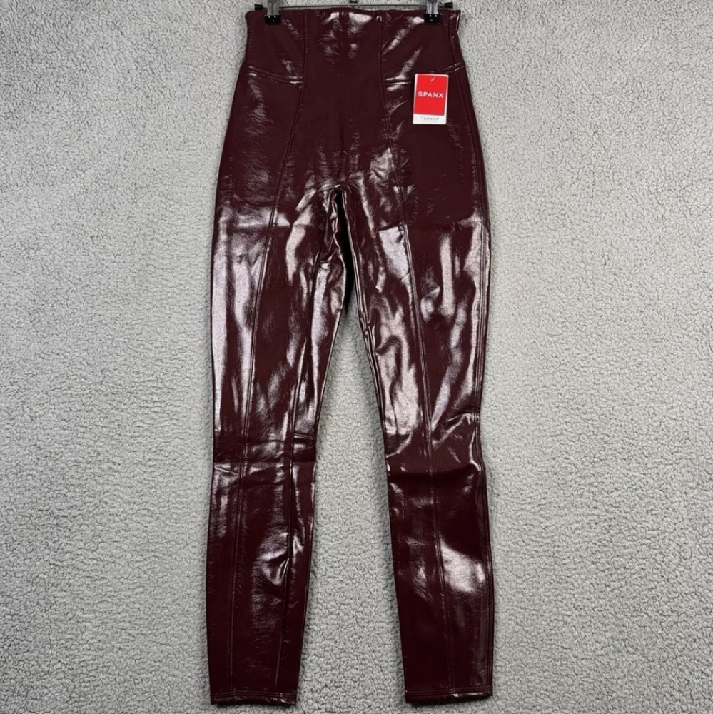 SPANX Deep Burgundy Leggings